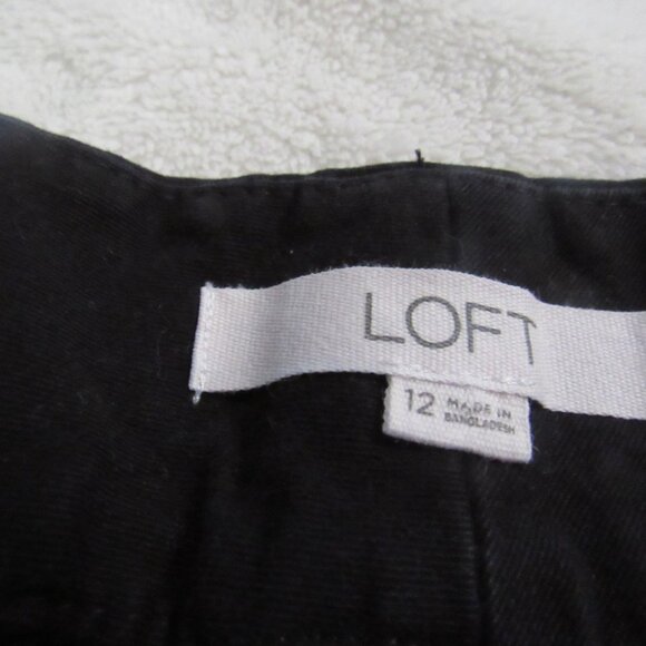 Loft Black Shorts Size 12  USED - Picture 3 of 7